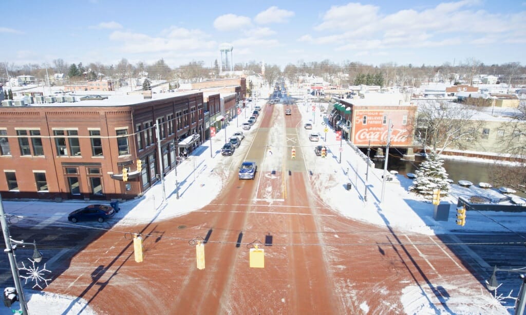 Corner of Superior and Cass Streets, Albion Michigan