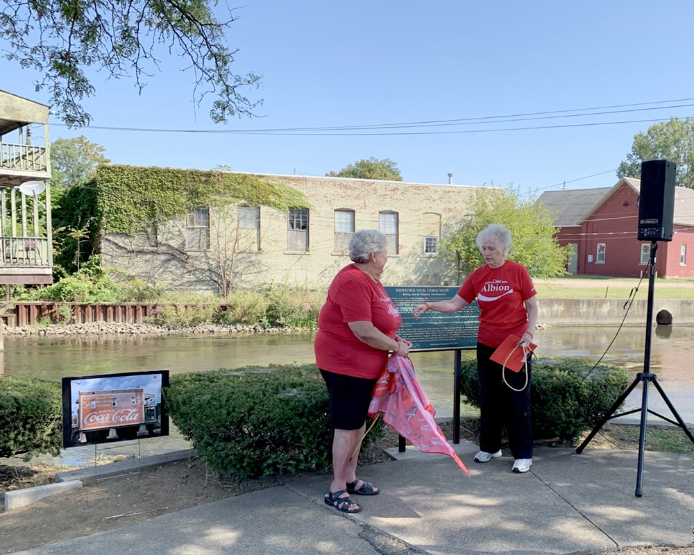Coca-Cola Mural commemorative plaque unveiling