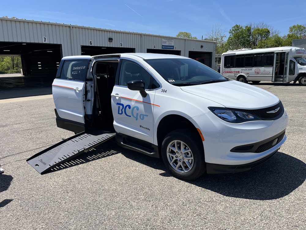 BCGo vehicle—a Chrysler Voyager minivan