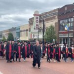 Marshall High School Seniors Parade in Albion